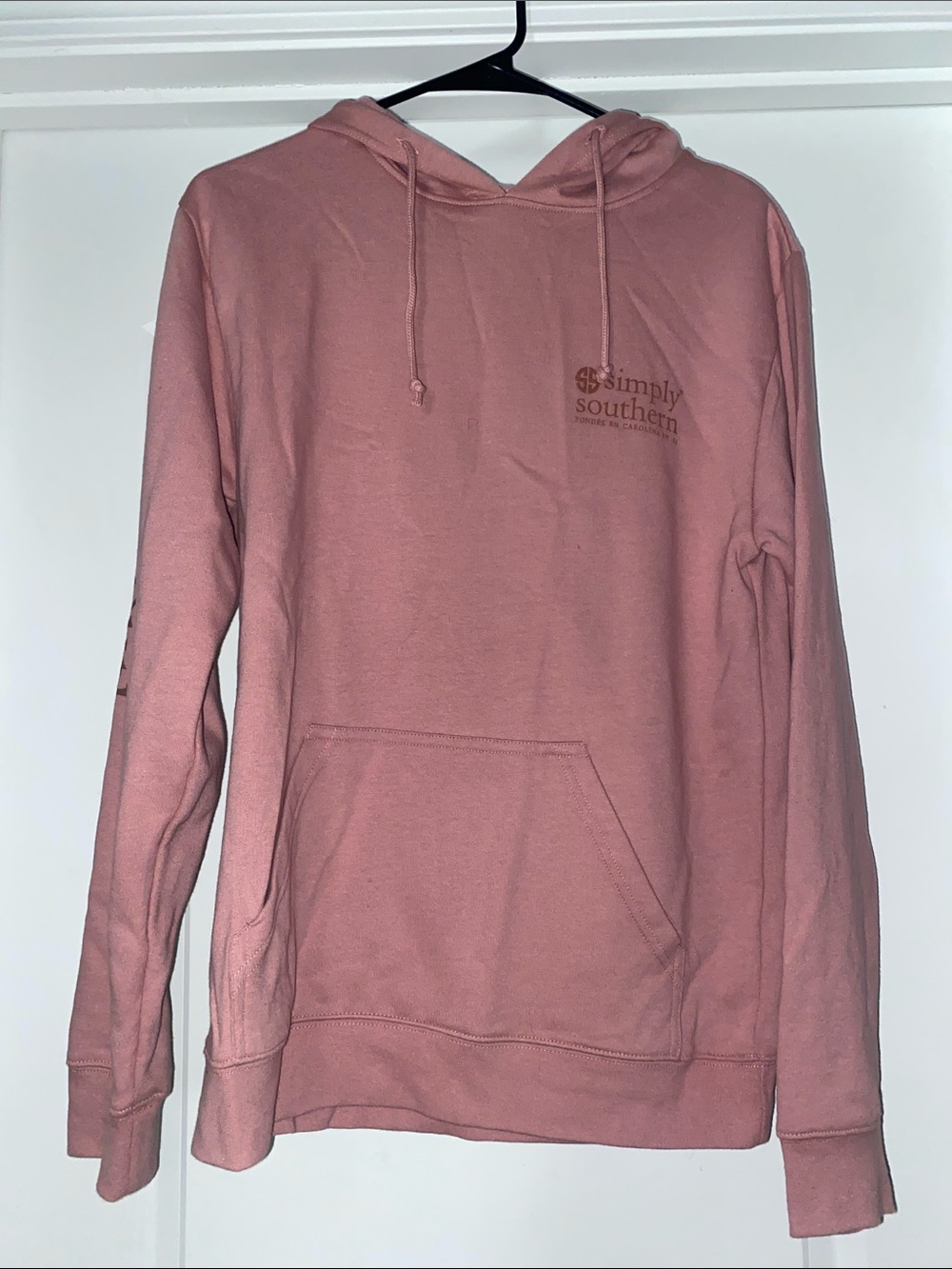 Simply Southern Dusty Rose Crewneck Hoodie